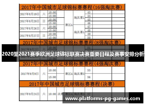 2020至2021赛季欧洲足球锦标联赛决赛重要日程及赛事安排分析